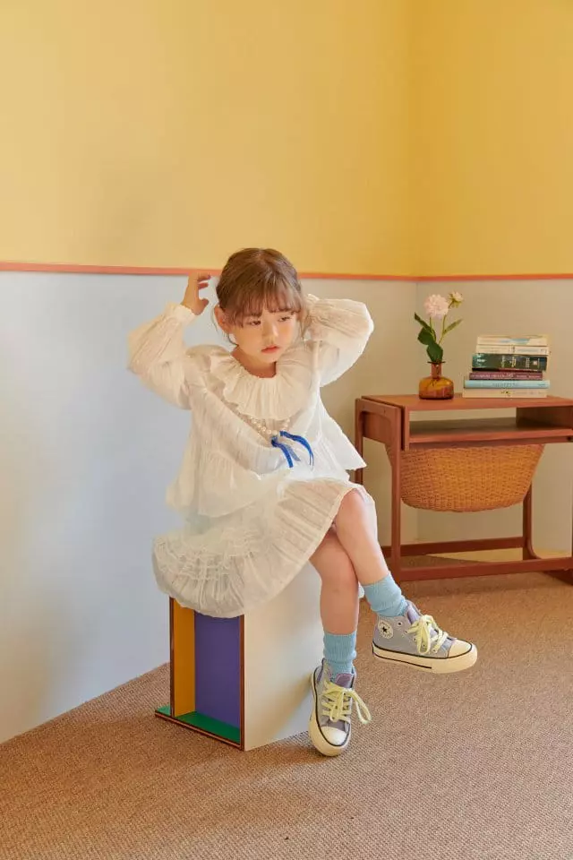 Mumunbaba - Korean Children Fashion - #childofig - Marian White Skirt - 3