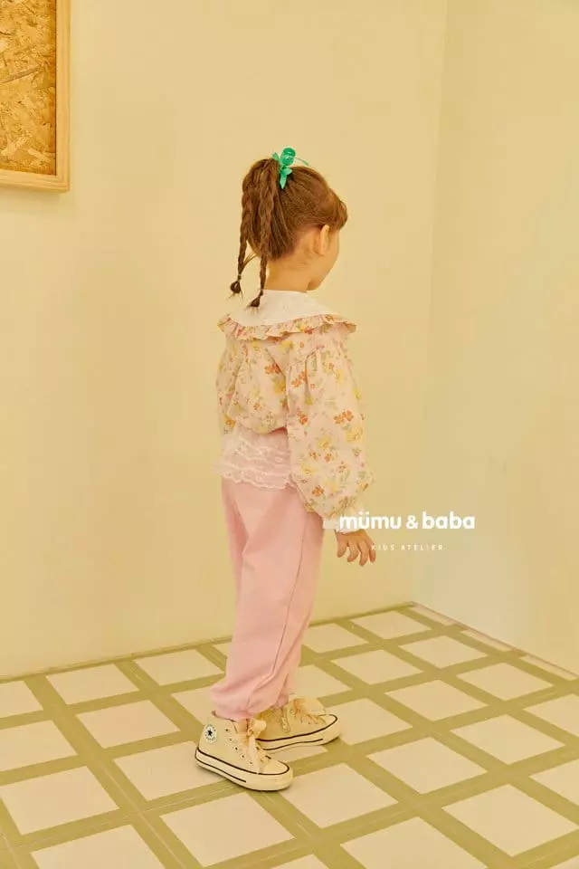 Mumunbaba - Korean Children Fashion - #childrensboutique - Shabet Flower Blouse - 7