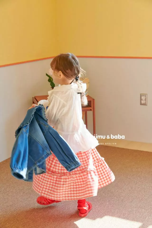 Mumunbaba - Korean Children Fashion - #designkidswear - Katy Check Long Skirt - 5