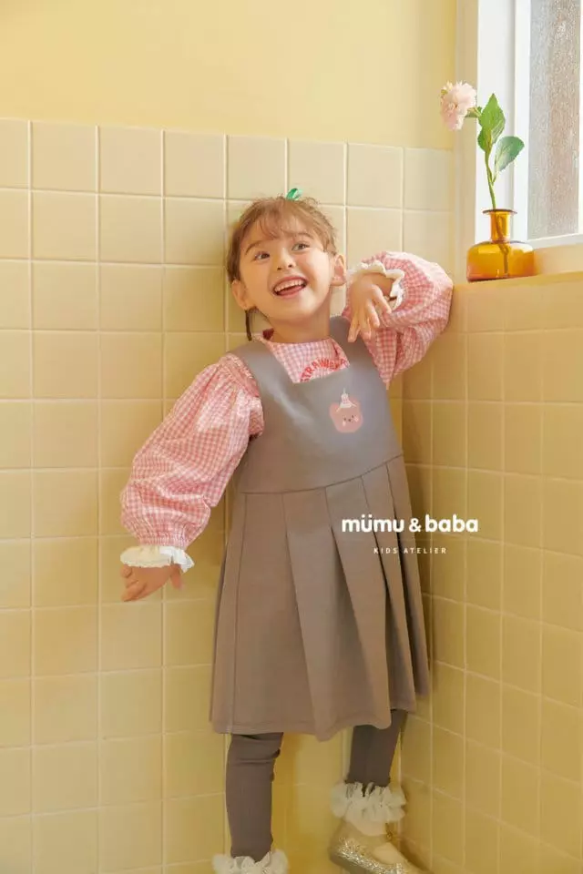 Mumunbaba - Korean Children Fashion - #designkidswear - Net Wrinkle One-piece - 7