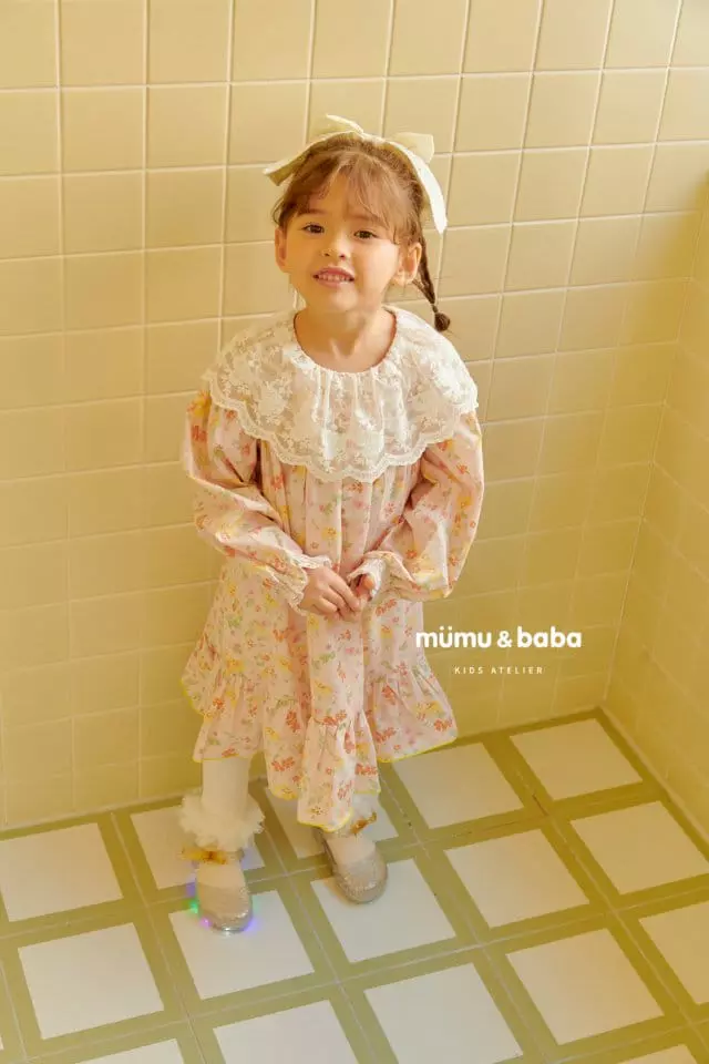 Mumunbaba - Korean Children Fashion - #designkidswear - Shabet Flower One-pice - 3