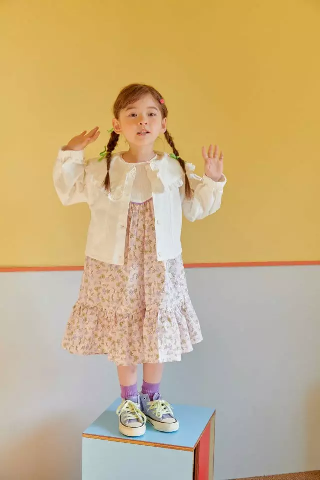 Mumunbaba - Korean Children Fashion - #discoveringself - Violet Flower One-piece - 6