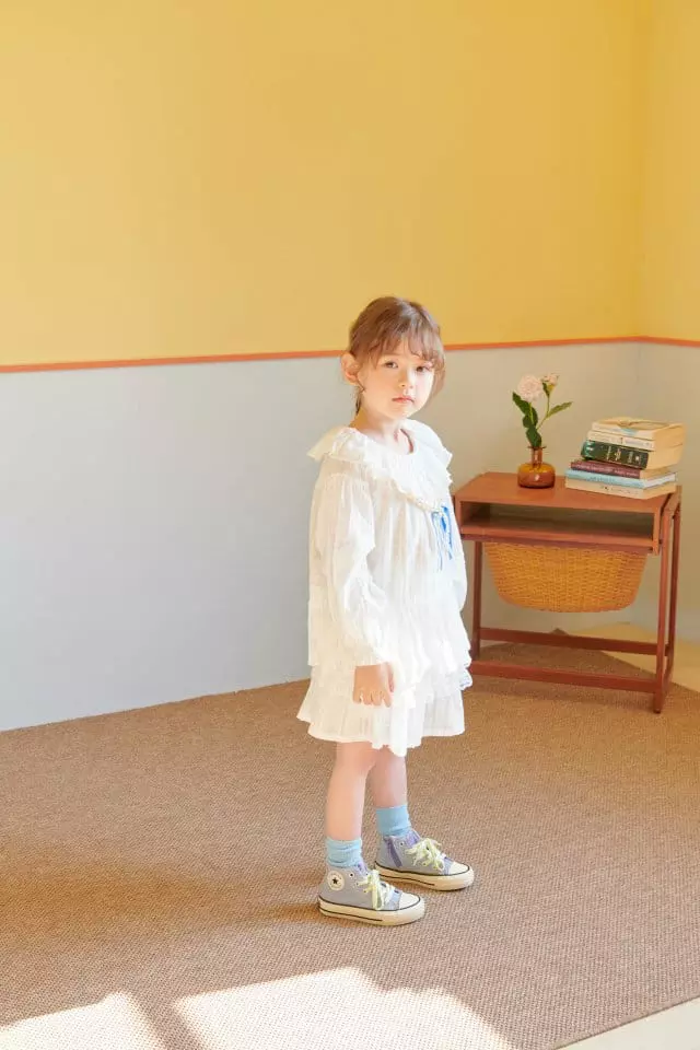 Mumunbaba - Korean Children Fashion - #fashionkids - Marian White Skirt - 8