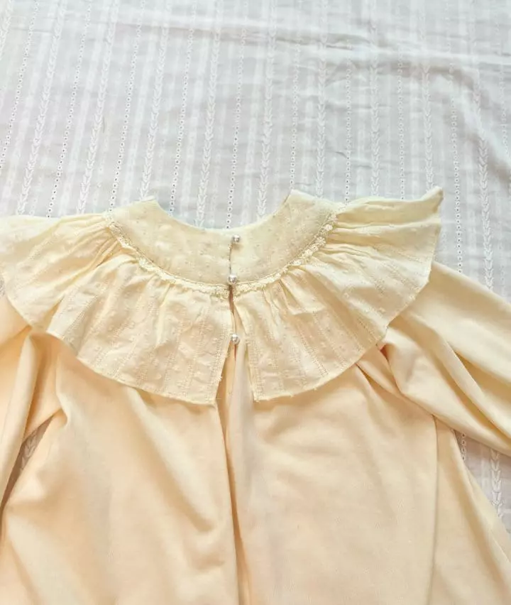Mumunbaba - Korean Children Fashion - #kidsshorts - Cream Lace One-piece - 10
