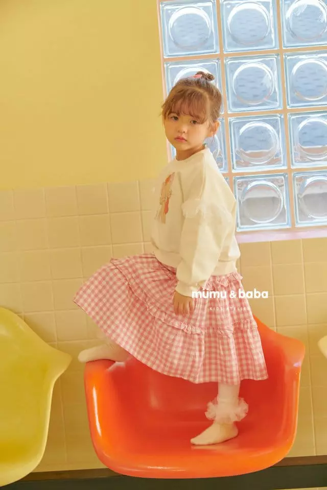 Mumunbaba - Korean Children Fashion - #kidsstore - Katy Check Long Skirt - 9