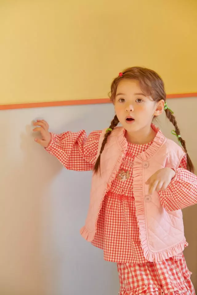 Mumunbaba - Korean Children Fashion - #kidzfashiontrend - Shabet Frill Vest - 7