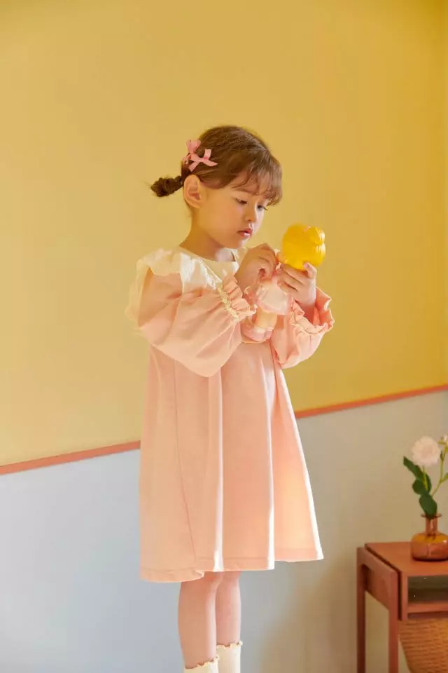 Mumunbaba - Korean Children Fashion - #toddlerclothing - Cream Lace One-piece - 3