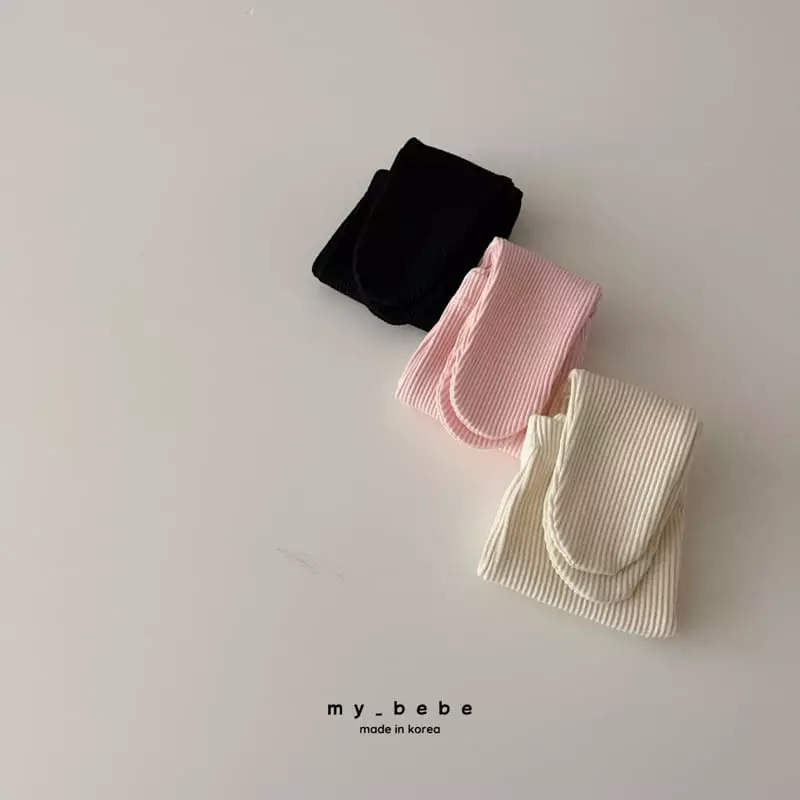 My Bebe - Korean Baby Fashion - #babyboutiqueclothing - 23 Rib Foot Leggings - 4