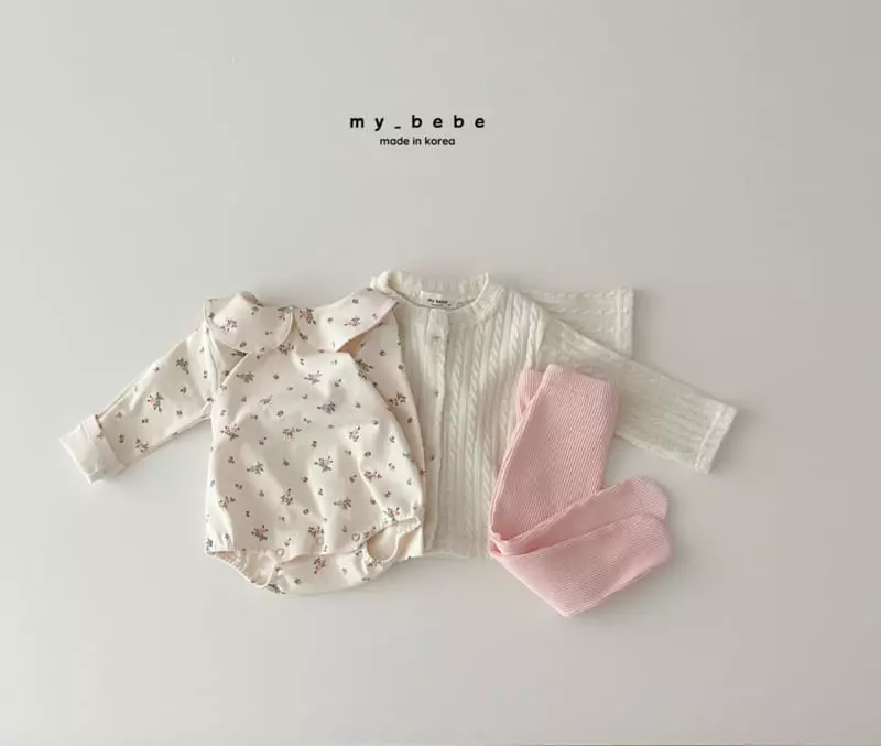 My Bebe - Korean Baby Fashion - #babyoninstagram - Circle Collar Bodysuit - 11
