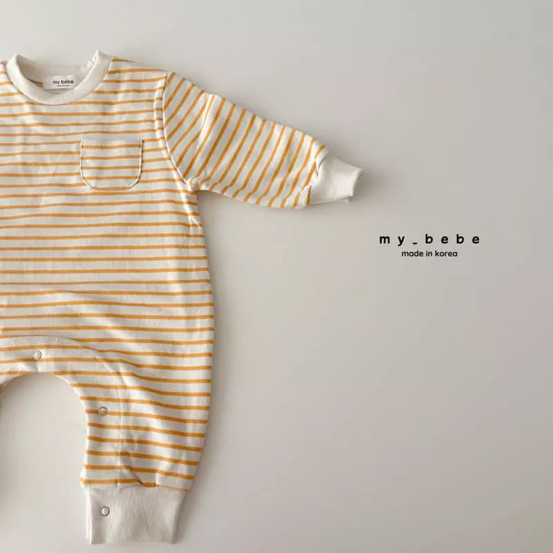 My Bebe - Korean Baby Fashion - #smilingbaby - Spring Stripes Bodysuit - 6