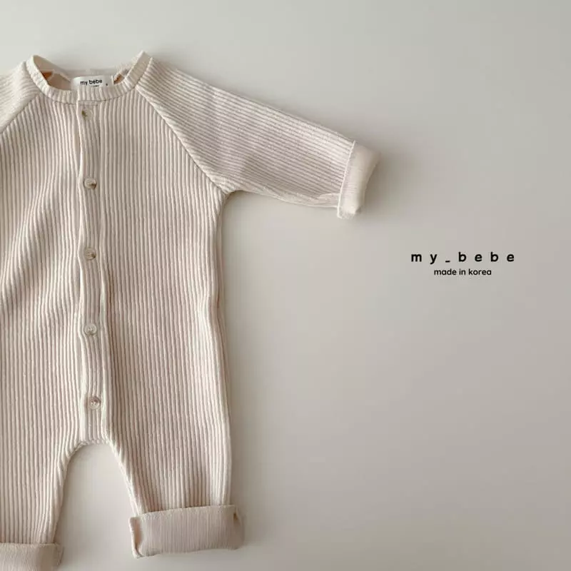 My Bebe - Korean Baby Fashion - #smilingbaby - Rib Bodysuit - 5