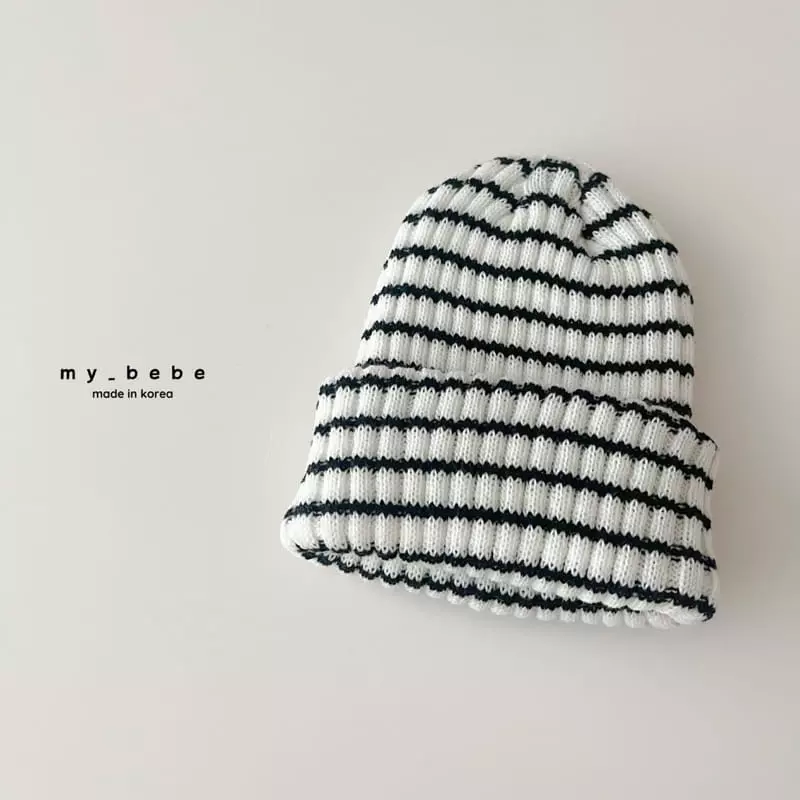 My Bebe - Korean Children Fashion - #Kfashion4kids - Stripes Beanie - 2