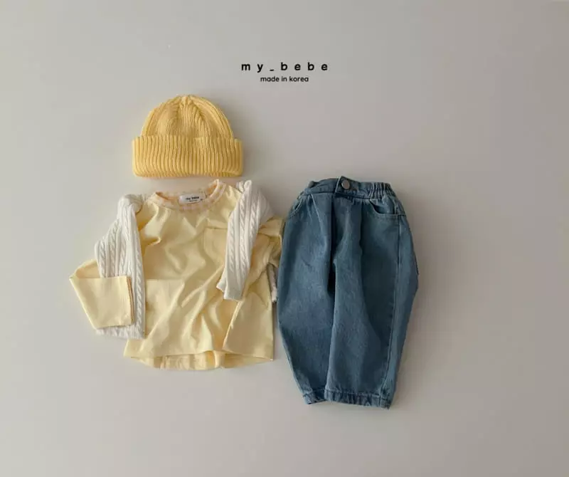 My Bebe - Korean Children Fashion - #childofig - Check Piping Tee - 12
