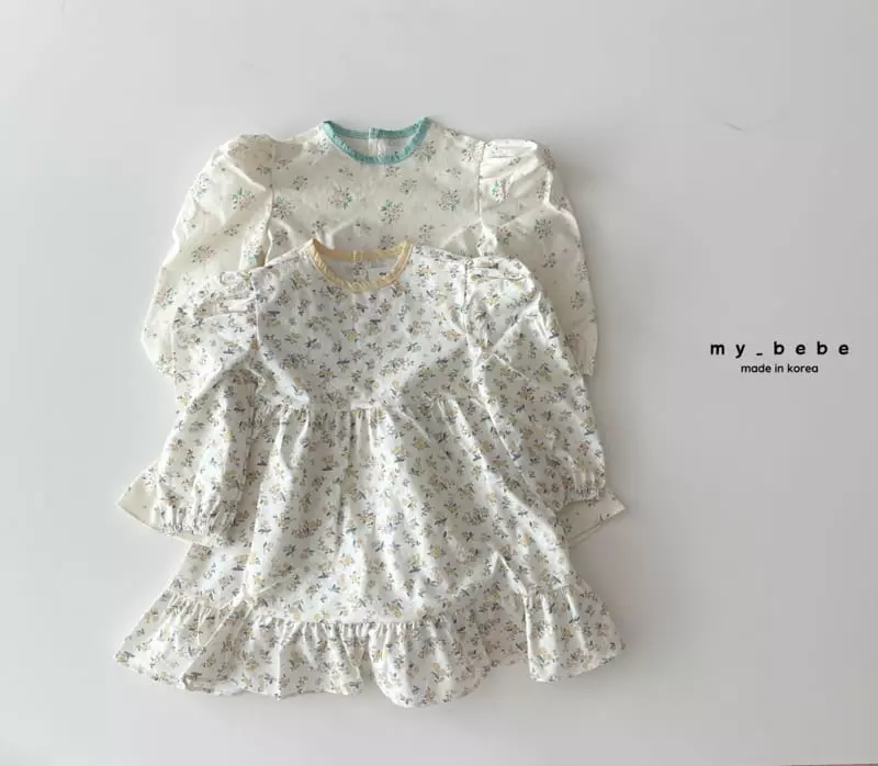 My Bebe - Korean Children Fashion - #childrensboutique - Check Piping One-piece