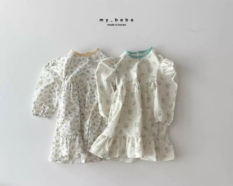 My Bebe - Korean Children Fashion - #designkidswear - Check Piping One-piece - 2