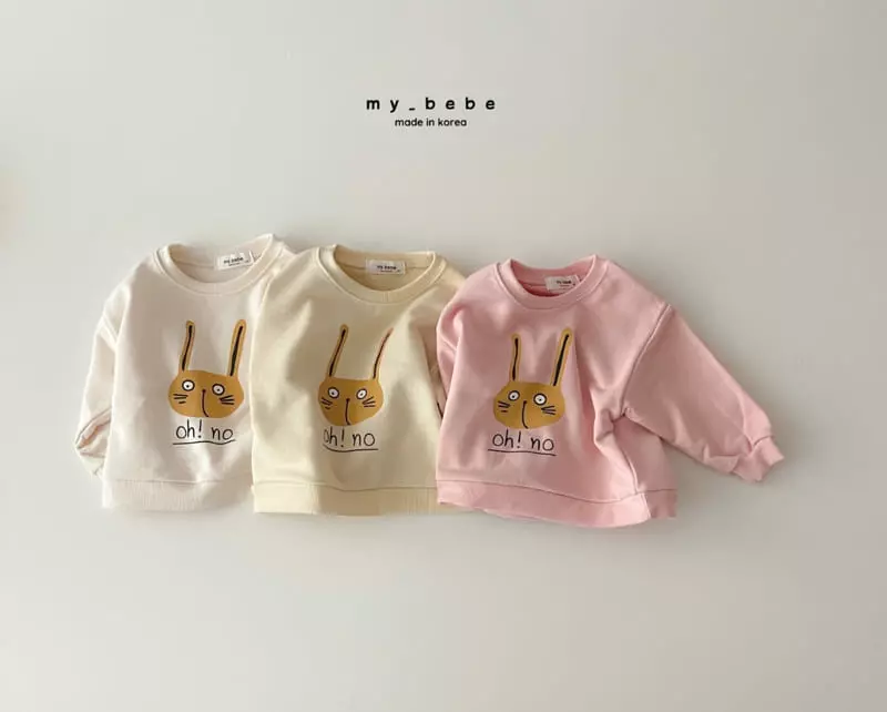 My Bebe - Korean Children Fashion - #designkidswear - Rabbit Sweatshirt - 2