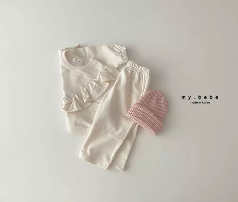 My Bebe - Korean Children Fashion - #discoveringself - Frill Top Bottom Set - 5
