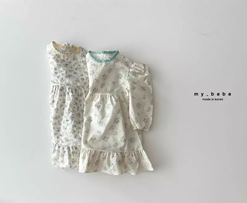 My Bebe - Korean Children Fashion - #discoveringself - Check Piping One-piece - 3