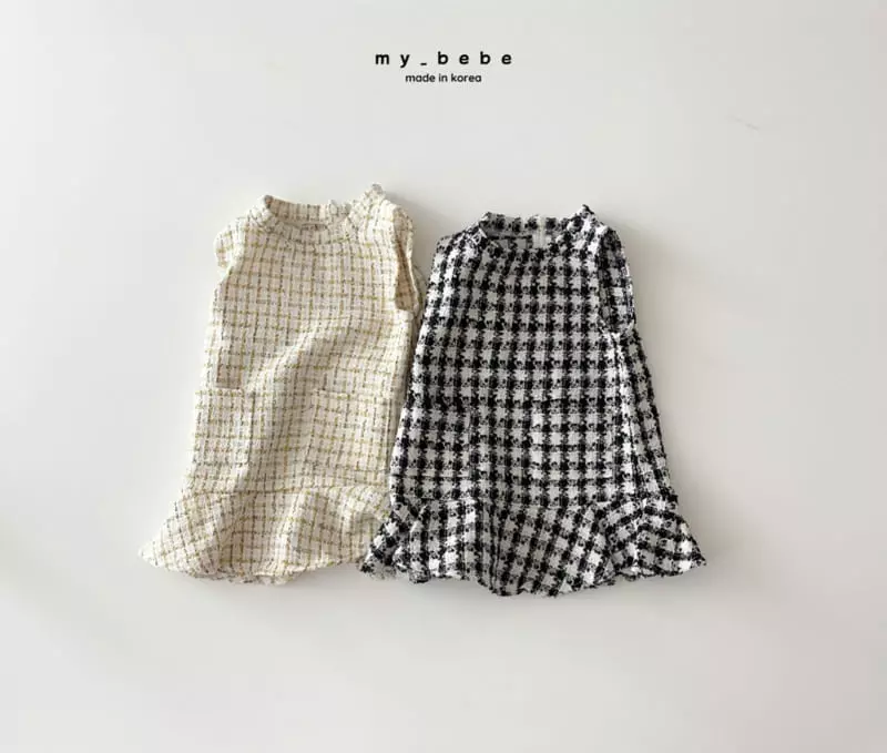 My Bebe - Korean Children Fashion - #discoveringself - Mini Twid One-piece