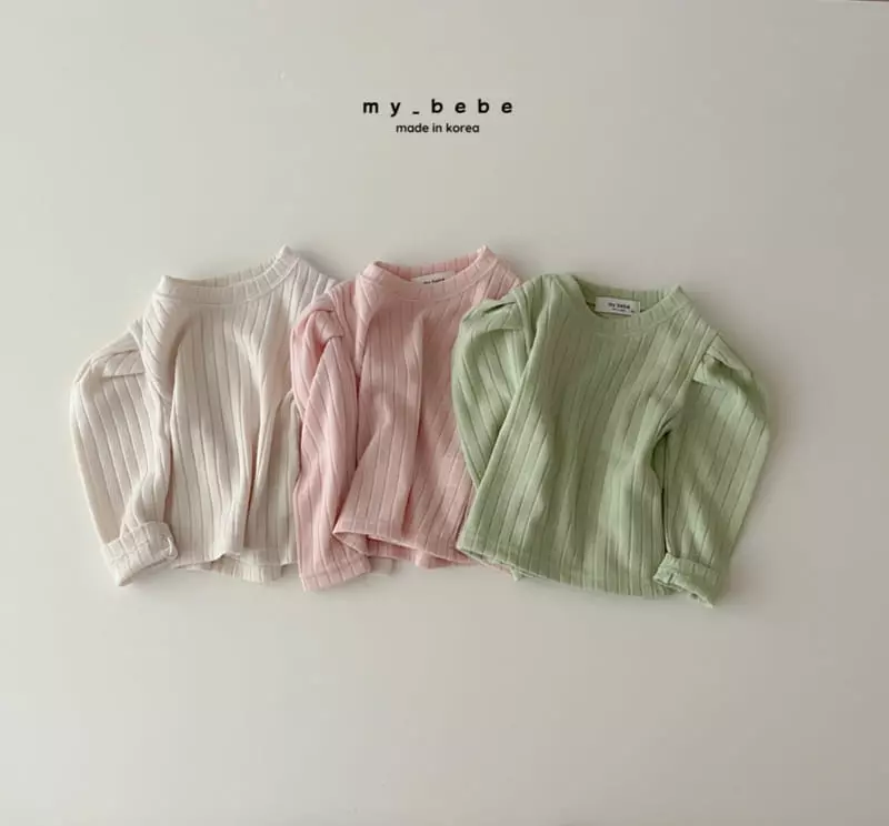 My Bebe - Korean Children Fashion - #kidsshorts - Aoura Puff Tee - 2
