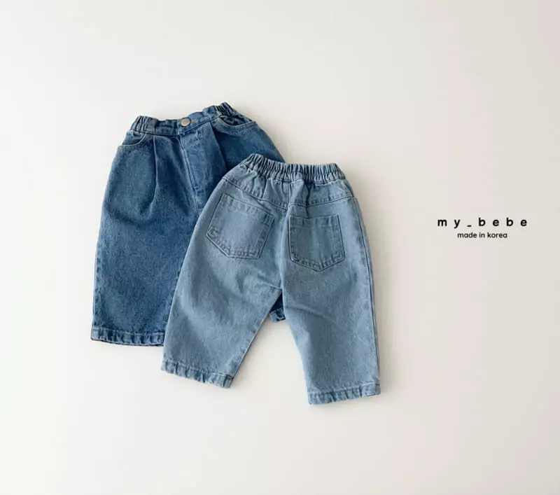 My Bebe - Korean Children Fashion - #kidzfashiontrend - Pintuck Jeans - 3