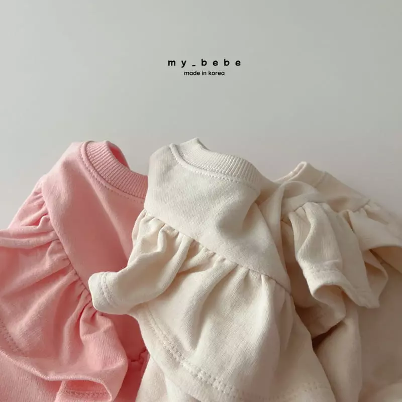 My Bebe - Korean Children Fashion - #magicofchildhood - Frill Top Bottom Set - 12
