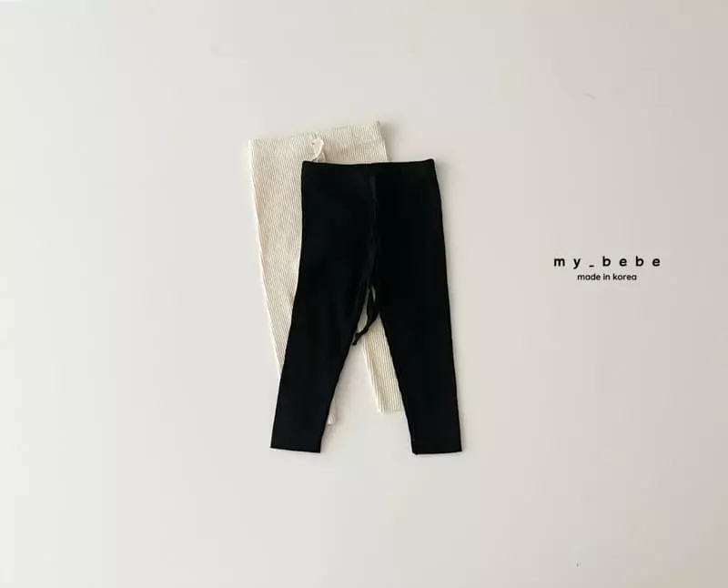 My Bebe - Korean Children Fashion - #magicofchildhood - Rib Leggings - 3