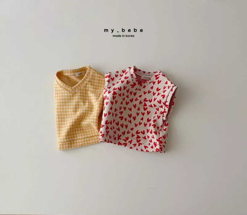 My Bebe - Korean Children Fashion - #magicofchildhood - V Neck Vest