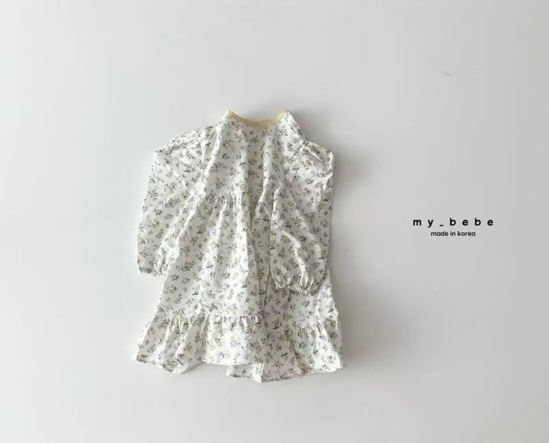 My Bebe - Korean Children Fashion - #minifashionista - Check Piping One-piece - 11