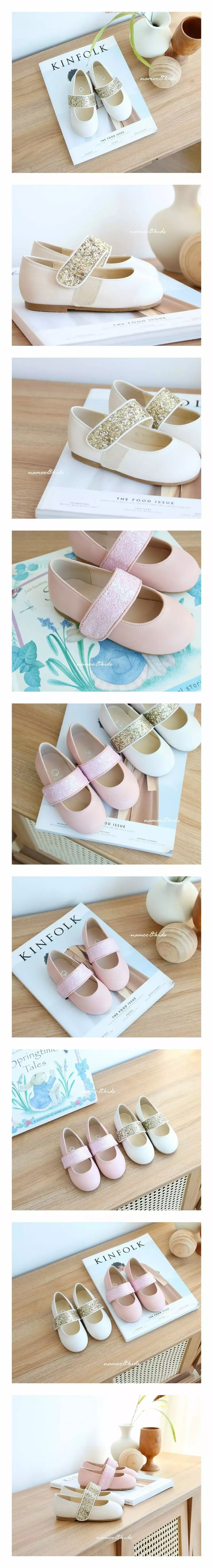 Namoo & Kids - Korean Children Fashion - #minifashionista - Daisy Glitter Merry Jane