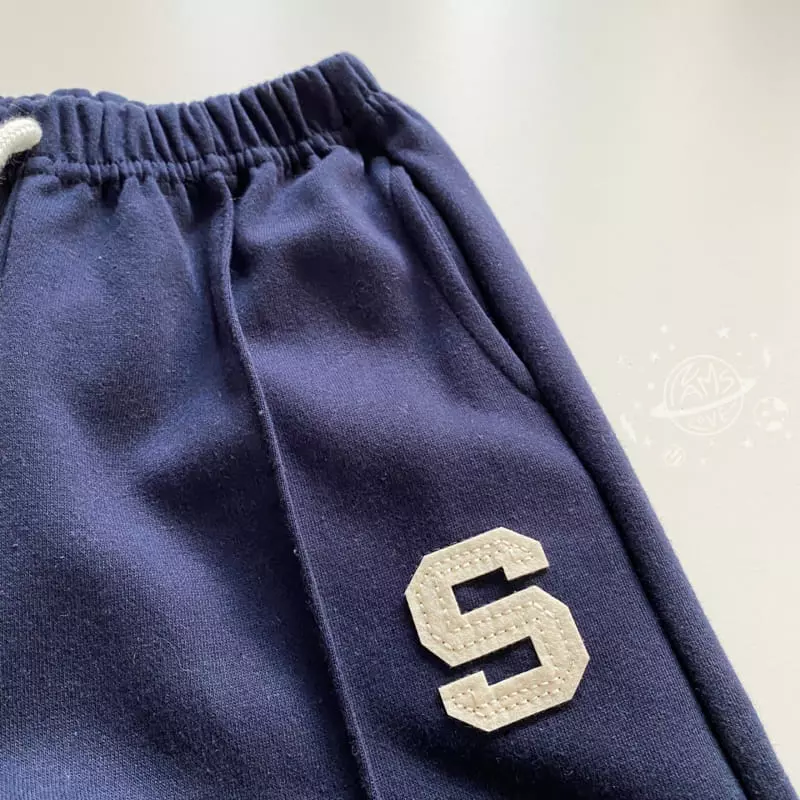 Nams - Korean Children Fashion - #kidsshorts - S Embrodiery Pants - 9