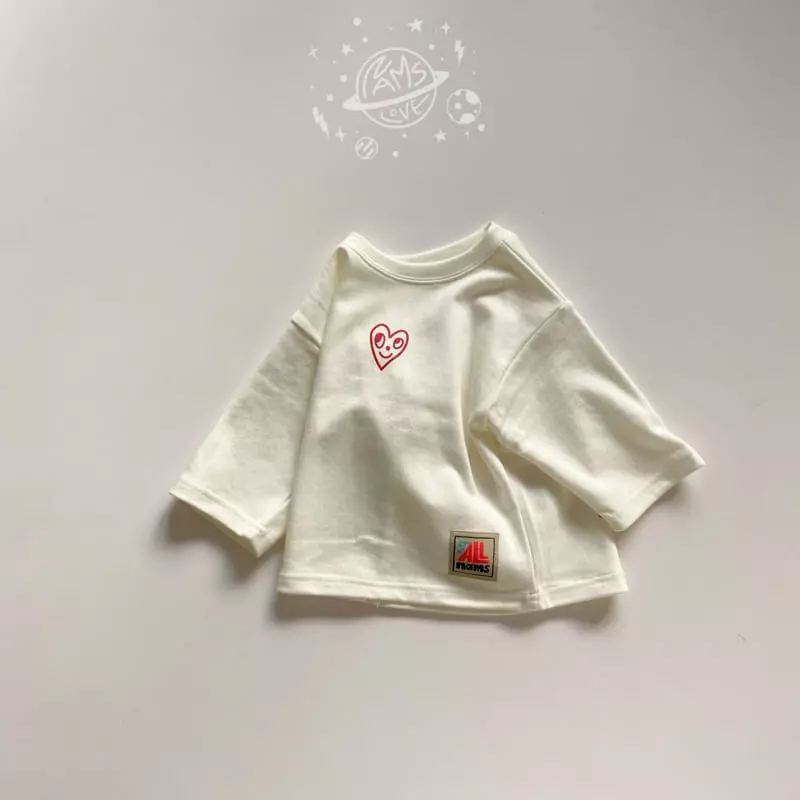 Nams - Korean Children Fashion - #kidzfashiontrend - Heart Bye Box Tee - 3