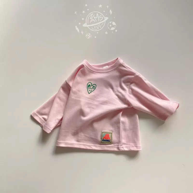 Nams - Korean Children Fashion - #littlefashionista - Heart Bye Box Tee - 5