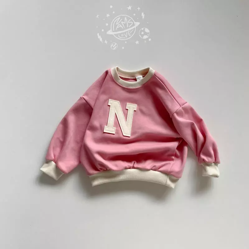 Nams - Korean Children Fashion - #minifashionista - N Embrodiery Top Bottom Set - 10