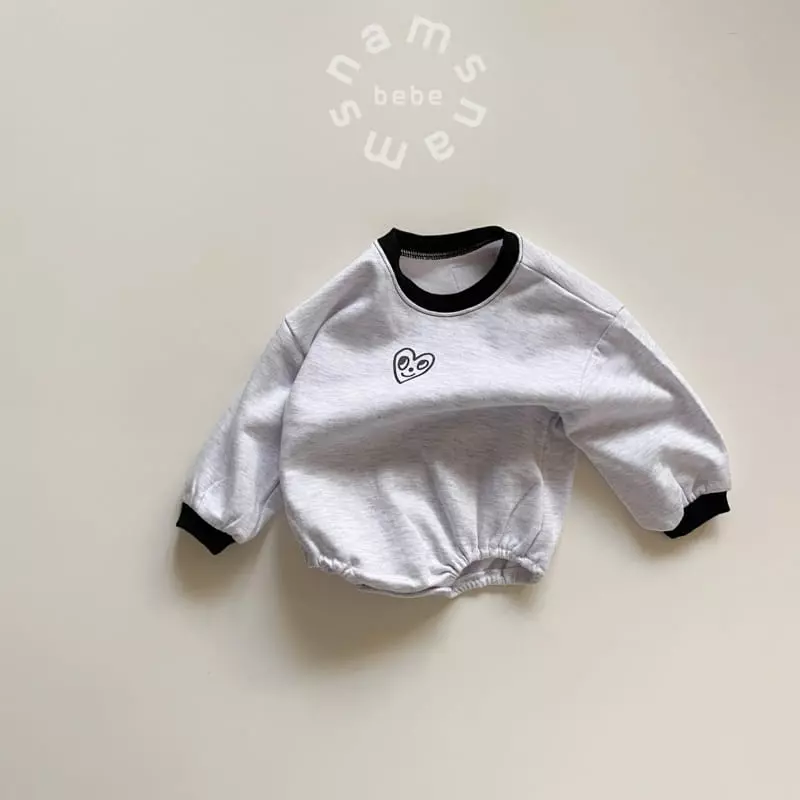 Nams - Korean Children Fashion - #minifashionista - Bebe Heart Bye Bodysuit - 4