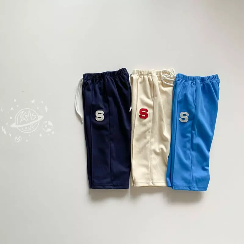 Nams - Korean Children Fashion - #todddlerfashion - S Embrodiery Pants