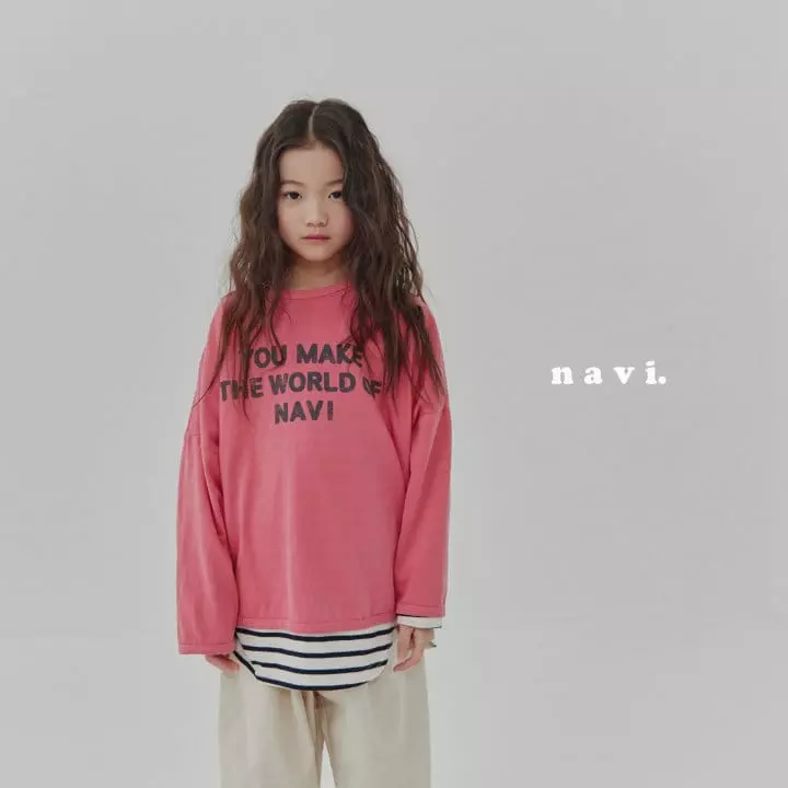 Navi - Korean Children Fashion - #childofig - Font Tee - 9