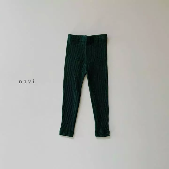 Navi - Korean Children Fashion - #kidzfashiontrend - Rib Leggings - 6