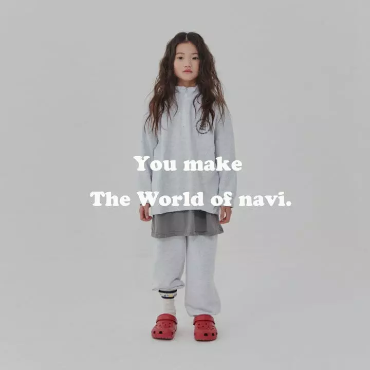Navi - Korean Children Fashion - #littlefashionista - Friends Half Zip-up - 2