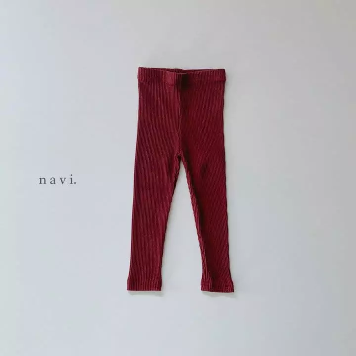 Navi - Korean Children Fashion - #littlefashionista - Rib Leggings - 8