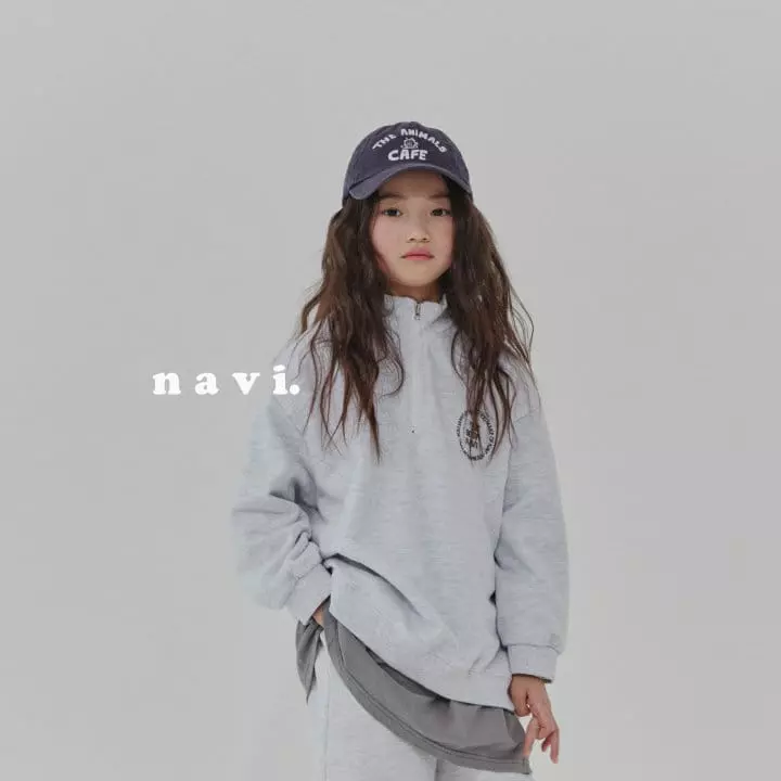 Navi - Korean Children Fashion - #magicofchildhood - Friends Half Zip-up - 3