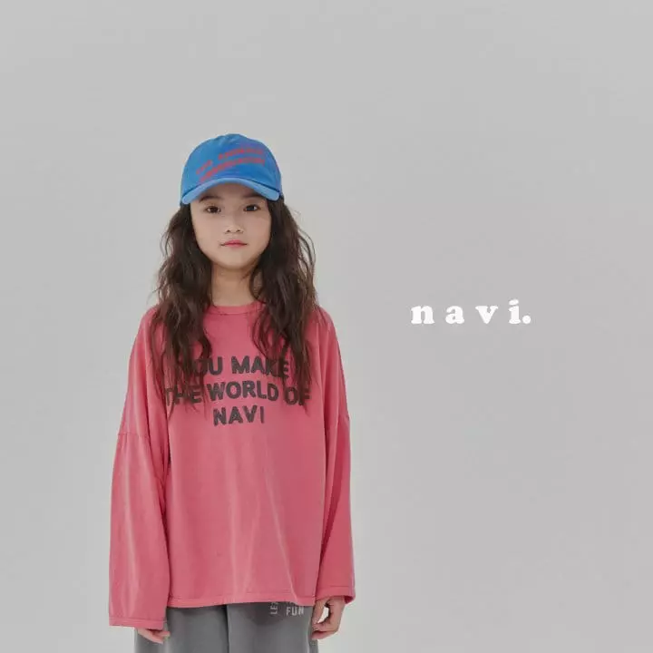 Navi - Korean Children Fashion - #magicofchildhood - Font Tee - 3