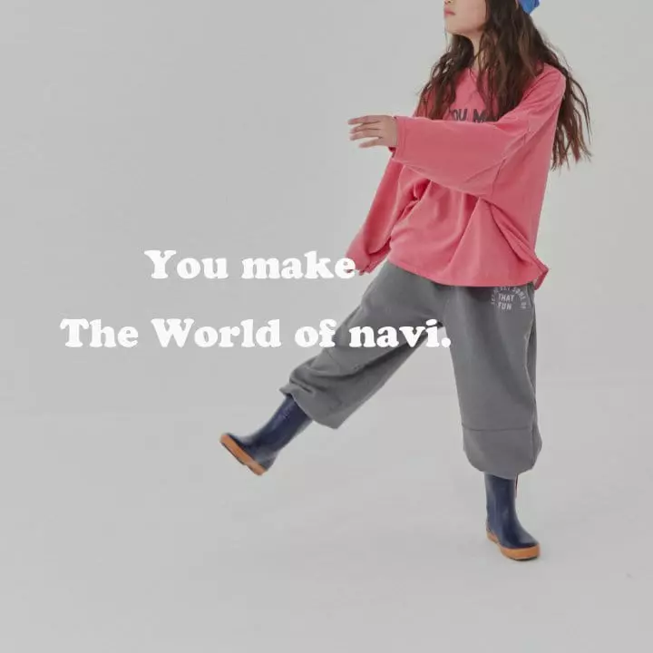 Navi - Korean Children Fashion - #magicofchildhood - Font Tee - 4