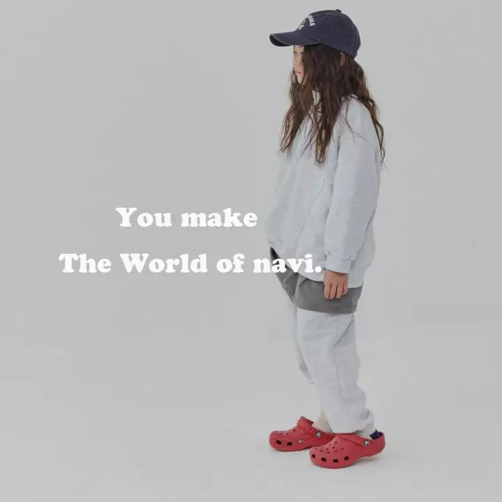 Navi - Korean Children Fashion - #prettylittlegirls - Friends Half Zip-up - 5