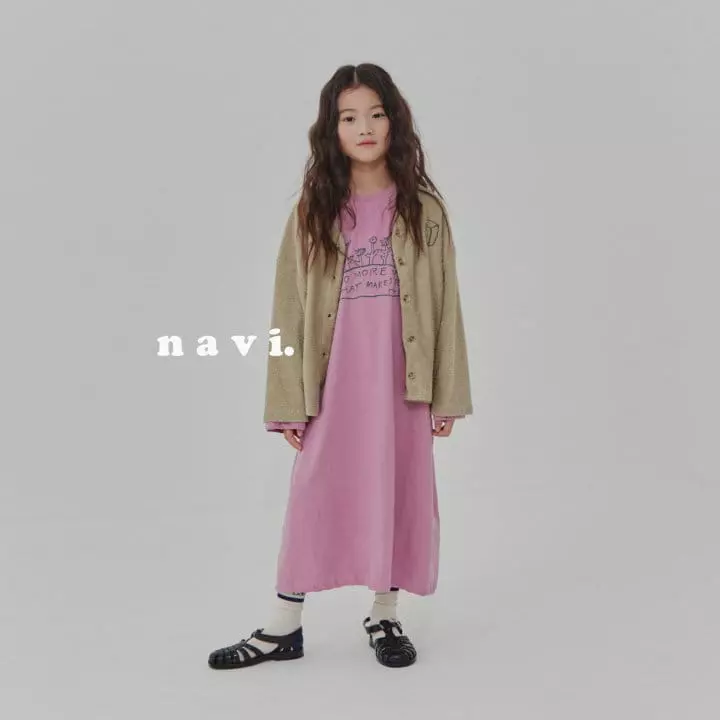 Navi - Korean Children Fashion - #prettylittlegirls - Latte One-piece