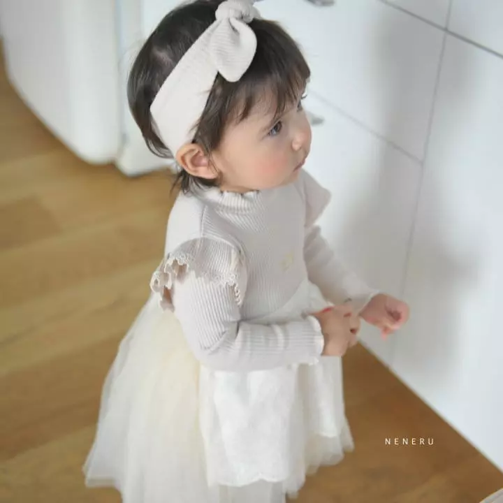 Neneru - Korean Baby Fashion - #babyboutiqueclothing - Shushu Mesh Bodysuit Leggings Set with Hairband - 10