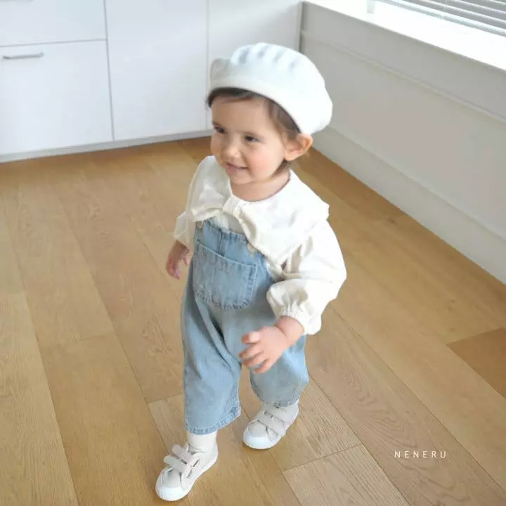 Neneru - Korean Baby Fashion - #babyfashion - Lucky Denim Dungarees - 8