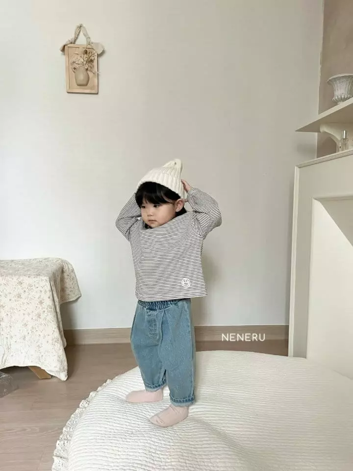 Neneru - Korean Baby Fashion - #babylifestyle - Bettu Stripes Tee - 2