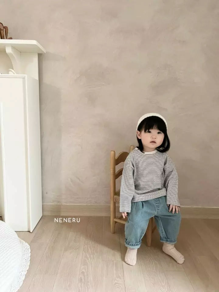 Neneru - Korean Baby Fashion - #babyoninstagram - Bettu Stripes Tee - 4