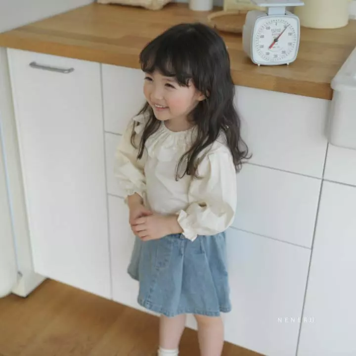 Neneru - Korean Baby Fashion - #babyoutfit - Twice Frill Tee - 4